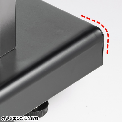 デジタルサイネージスタンド（テレビスタンド・42～55インチ対応・ハイタイプ・ディスプレイスタンド ・機器収納ボックス付）