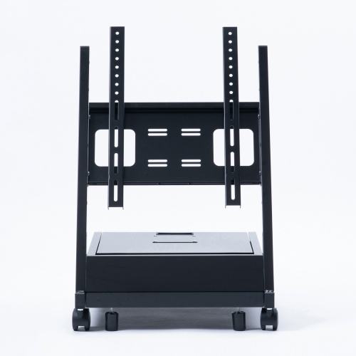 サイネージスタンド（デジタルサイネージ・65インチ対応・ディスプレイスタンド・ロータイプ・収納ボックス付・店舗・広告用・新風営法対応）