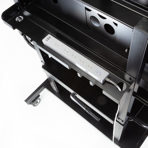 テレビスタンド（100型・100インチ対応・上下昇降・高耐荷重・110kg・手動・ディスプレイスタンド・キャスター付・ハイタイプ）