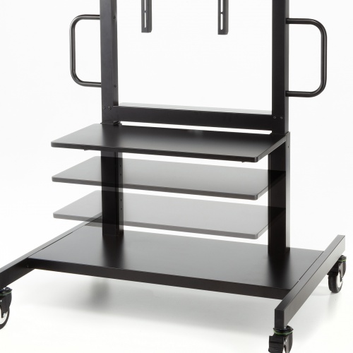 テレビスタンド（100型・100インチ対応・上下昇降・高耐荷重・110kg・手動・ディスプレイスタンド・キャスター付・ハイタイプ）