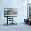 テレビスタンド（100型・100インチ対応・上下昇降・高耐荷重・110kg・手動・ディスプレイスタンド・キャスター付・ハイタイプ）