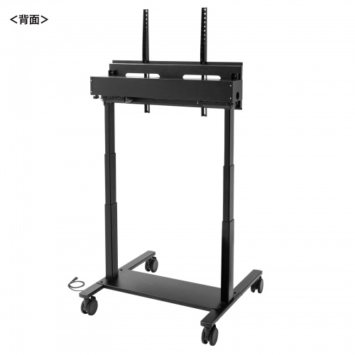 電動昇降ディスプレイスタンド（60～100インチ対応・キャスター付き・高耐荷重110kg）