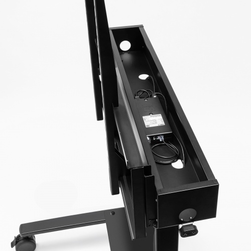 電動昇降ディスプレイスタンド（60～100インチ対応・キャスター付き・高耐荷重110kg）