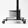 電動昇降ディスプレイスタンド（60～100インチ対応・キャスター付き・高耐荷重110kg）