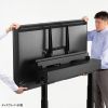電動昇降ディスプレイスタンド（60～100インチ対応・キャスター付き・高耐荷重110kg）