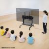 電動昇降ディスプレイスタンド（60～100インチ対応・キャスター付き・高耐荷重110kg）