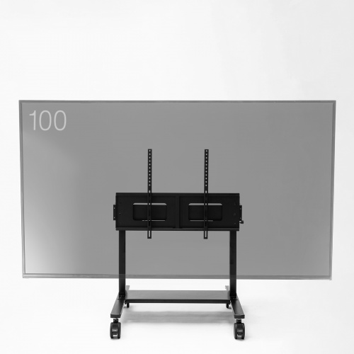 電動昇降ディスプレイスタンド（60～100インチ対応・キャスター付き・高耐荷重110kg）