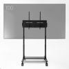 電動昇降ディスプレイスタンド（60～100インチ対応・キャスター付き・高耐荷重110kg）