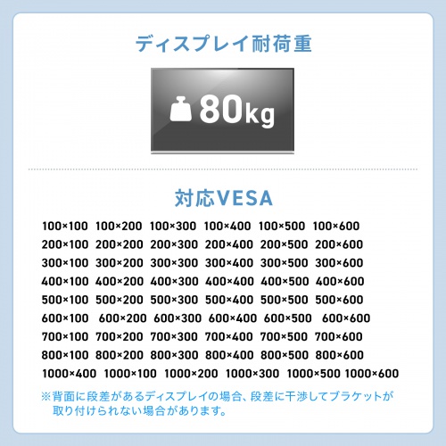 テレビスタンド（キャスター付・60インチ・100インチ対応・高さ調整・タップトレー付・収納棚板付・ディスプレイスタンド・会議室・学校・サイネージ用）