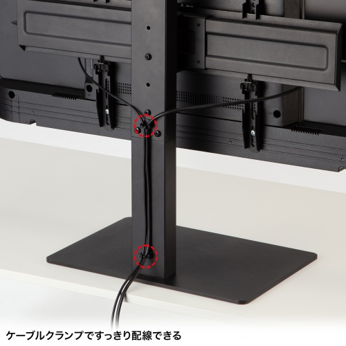 テレビスタンド（卓上・首振り・壁寄せ・高さ調整対応・65インチ・耐荷重40kg）