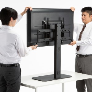 テレビスタンド（卓上・首振・壁寄せ・高さ調整対応・75インチ・耐荷重40kg）
