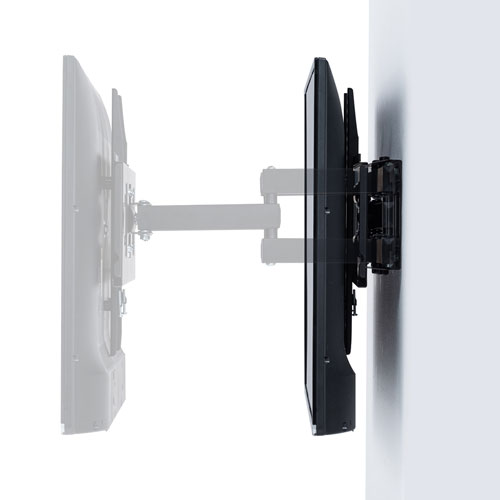 壁掛けテレビ金具（大型・ダブルアーム式・角度調整・上下・前後・左右・おすすめ・ブラック） CR-PLKG14 サンワサプライ