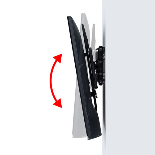壁掛けテレビ金具（大型・ダブルアーム式・角度調整・上下・前後・左右・おすすめ・ブラック） CR-PLKG14 サンワサプライ