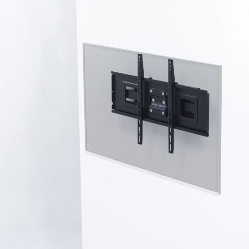 壁掛けテレビ金具（大型・ダブルアーム式・角度調整・上下・前後・左右・おすすめ・ブラック） CR-PLKG14 サンワサプライ