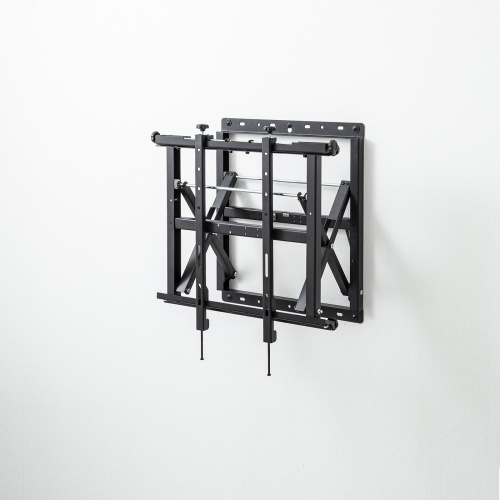 壁掛けテレビ金具（大型・プッシュ式・マルチディスプレイ・おすすめ・ブラック） CR-PLKG16BK サンワサプライ