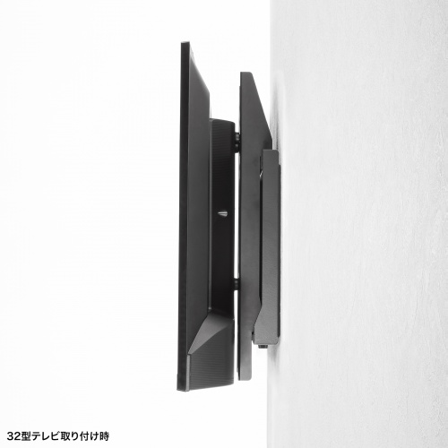 壁掛けテレビ金具（65インチ対応・壁面固定式・耐荷重80Kg・VESA規格） CR-PLKG18BK サンワサプライ