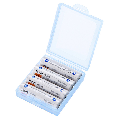 電池ケース（電池収納ケース・単3・2個セット・おすすめ・おしゃれ・防災・便利・ブルー） DG-BT3BLN サンワサプライ