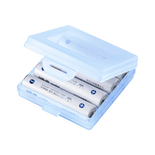 電池ケース（電池収納ケース・単4・2個セット・おすすめ・おしゃれ・防災・便利・ブルー） DG-BT4BLN サンワサプライ