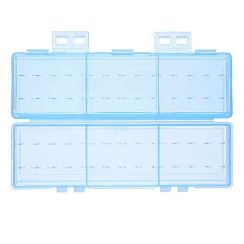 電池ケース（電池収納ケース・大容量・単3・おすすめ・おしゃれ・防災・便利・ブルー） DG-BT7BL サンワサプライ