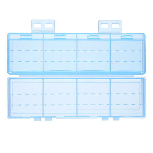 電池ケース（電池収納ケース・単4・大容量・おすすめ・おしゃれ・防災・便利・ブルー） DG-BT8BL  サンワサプライ