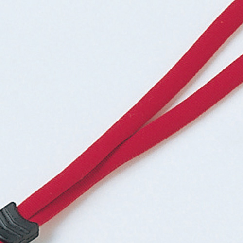 シンプルな丸紐タイプのデジカメ・携帯電話ストラップ・ワンタッチ着脱、クリーニングパッド付（レッド） DG-ST8R サンワサプライ