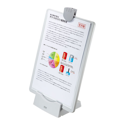 データホルダー（タブレットスタンド・ホワイトボード・VESA・回転・ホワイト） DH-319W サンワサプライ