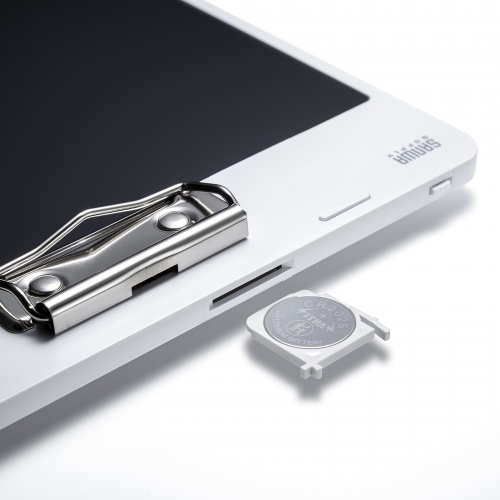 クリップ付き電子メモパッド（ホワイト） DH-320W サンワサプライ