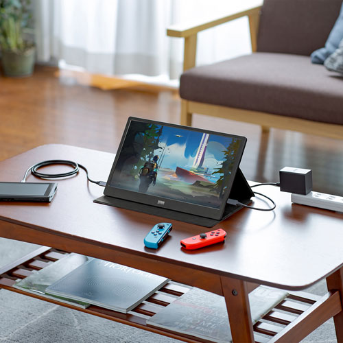 モバイルモニター（モバイルディスプレイ・ポータブルモニター・USB Type-C・HDMI接続・13.3インチ・在宅勤務・ゲーム） DP-05 サンワサプライ