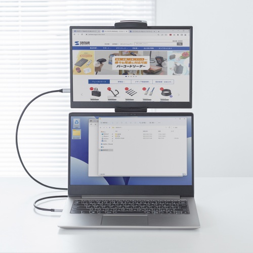 モバイルモニター(14インチ・スタンド対応・USB Type-C接続・HDMI・1920×1200・WUXGA・モバイルディスプレイ）