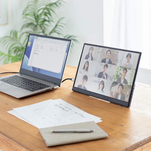 モバイルモニター(14インチ・スタンド対応・USB Type-C接続・HDMI・1920×1200・WUXGA・モバイルディスプレイ）