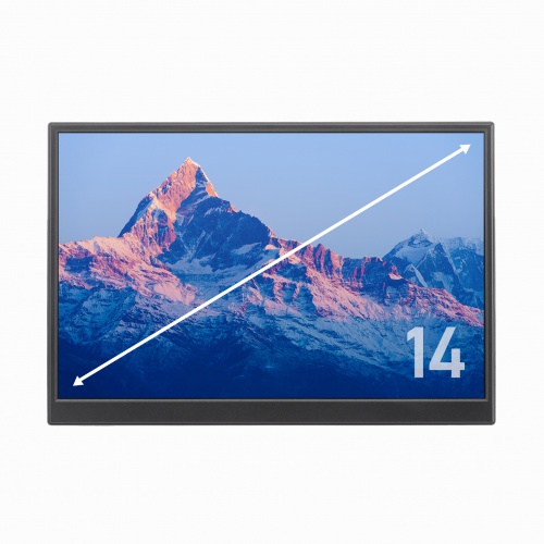 モバイルモニター(14インチ・スタンド対応・USB Type-C接続・HDMI・1920×1200・WUXGA・モバイルディスプレイ）