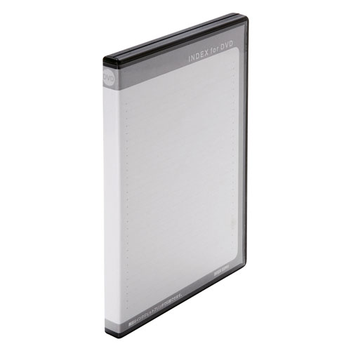 DVDケース（DVDトールケース・2枚収納・10枚セット・BD・CD・BD-R・BD-RE・ブルーレイ・Bluray・Blu-ray・教材・卒業・卒園・ブラック） DVD-TN2-10BKN