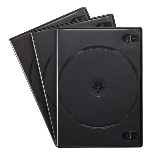 DVD空ケース トールケース 黒 シングルタイプ 300枚 送料込み サンワサプライ】DVDトールケース（3枚収納・3枚パック・ブラック) DVD