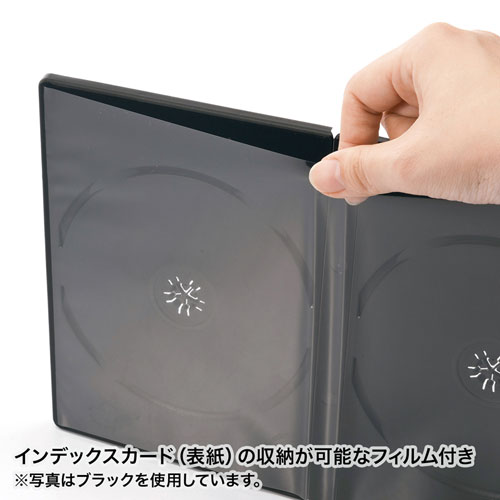 DVDケース（DVDトールケース・6枚収納・3枚セット・BD・CD・BD-R・BD-RE・ブルーレイ・Bluray・Blu-ray・教材・卒業・卒園・クリア） DVD-TN6-03CLN