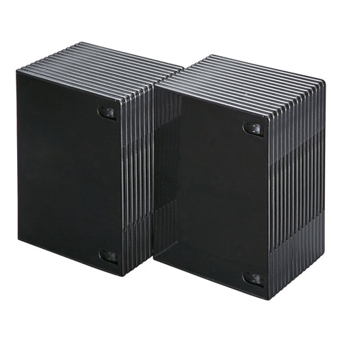 DVDケース（DVDトールケース・スリム・1枚収納・30枚セット・BD・CD・BD-R・BD-RE・ブルーレイ・Bluray・Blu-ray・教材・卒業・卒園・ブラック） DVD-TU1-30BKN