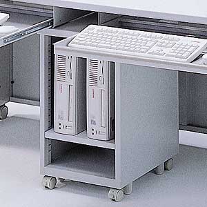 省スペースCPUをデスク下に2台設置できるCPUボックス（省スペースCPU用） EA-CPU2 サンワサプライ