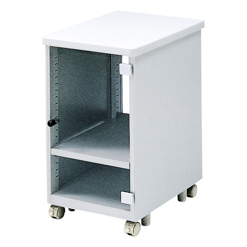 省スペースCPUをデスク下に2台設置できるCPUボックス（省スペースCPU用・扉付き） EA-CPU5【代引き不可商品】