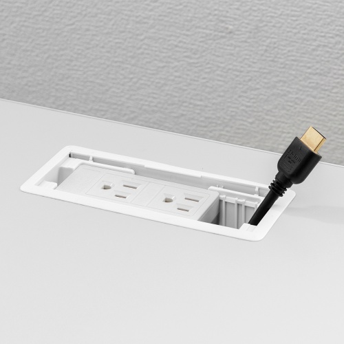 eデスク用ノートユーザーに朗報。天板に電源を追加可能天板用タップ(3P・2個口)  EA-TAP2【代引き不可商品】 サンワサプライ