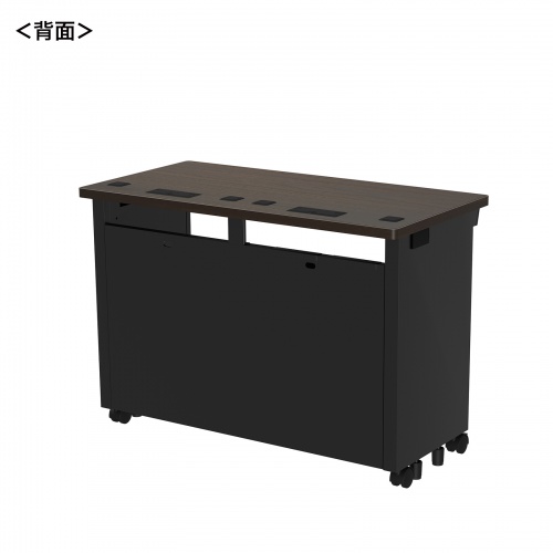 eデスク セミーオーダーデスク 特注 オフィスデスク パソコンデスク 濃い木目 幅100cm 奥行50cm 高さ70cm【受注生産品】