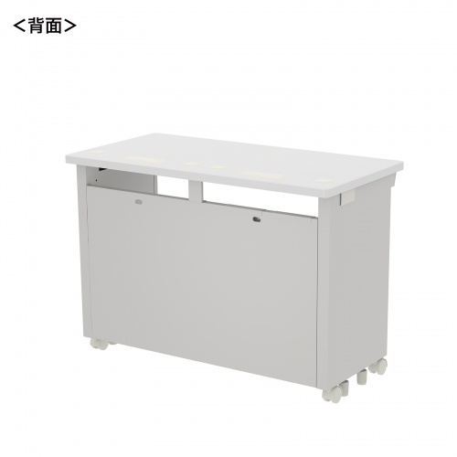 eデスク セミーオーダーデスク 特注 オフィスデスク パソコンデスク ホワイト 幅100cm 奥行50cm 高さ70cm【受注生産品】