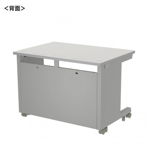 オフィスデスク（eデスク・パソコンデスク・グレー・幅100cm・奥行70cm・高さ70cm）ED-SK10070GY サンワサプライ