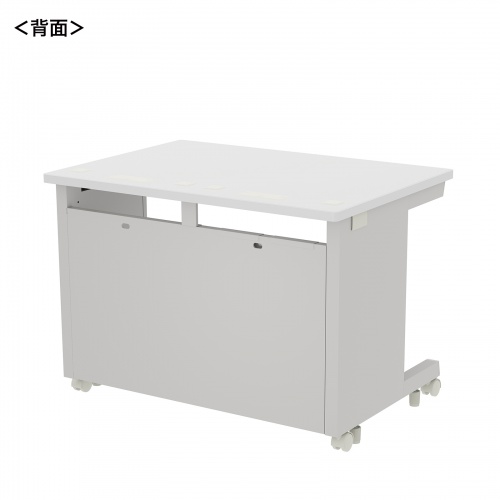 eデスク セミーオーダーデスク 特注 オフィスデスク パソコンデスク ホワイト 幅100cm 奥行70cm 高さ70cm
