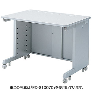 バックパネルがシングルのeデスク（Sタイプ）W1000×D750×H700mm ED-SK10075 サンワサプライ