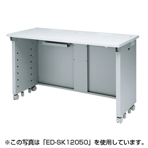 バックパネルがシングルのeデスク（Sタイプ）W1050×D500×H700mm ED-SK10550 サンワサプライ