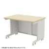 eデスク セミーオーダーデスク 特注 オフィスデスク パソコンデスク 薄い木目 幅115cm 奥行65cm 高さ70cm【受注生産品】