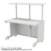 eデスク セミーオーダーデスク 特注 オフィスデスク パソコンデスク ホワイト 幅115cm 奥行70cm 高さ72cm【受注生産品】