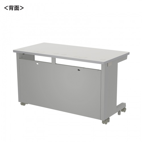 eデスク セミーオーダーデスク 特注 オフィスデスク パソコンデスク グレー 幅120cm 奥行60cm 高さ70cm【受注生産品】