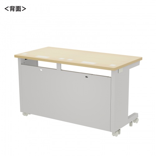 eデスク セミーオーダーデスク 特注 オフィスデスク パソコンデスク 薄い木目 幅120cm 奥行60cm 高さ70cm【受注生産品】