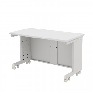 eデスク セミーオーダーデスク 特注 オフィスデスク パソコンデスク ホワイト 幅120cm 奥行60cm 高さ70cm【受注生産品】