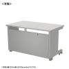 eデスク セミーオーダーデスク 特注 オフィスデスク パソコンデスク グレー 幅120cm 奥行65cm 高さ70cm【受注生産品】